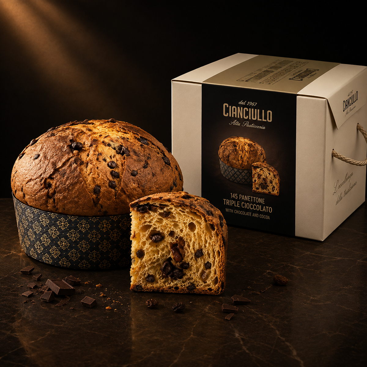 Cianciullo Panettone Artigianale ai Tre Cioccolati